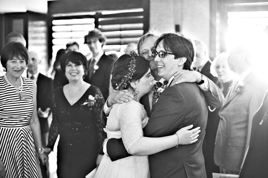 signing the ketubah at a massachusetts wedding